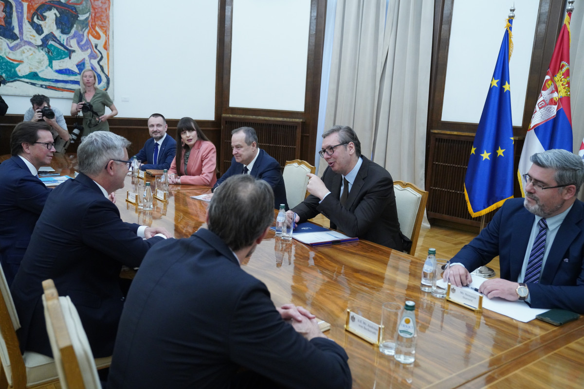 “Goal to meet all EU membership requirements by 2026”: Vucic and Macut discuss Serbia’s European path with Brunner