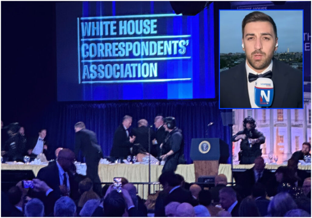 Newsmax Balkans Reporter at Washington Hotel: How the Shooting Happened at the Dinner from Which Trump Was Evacuated
